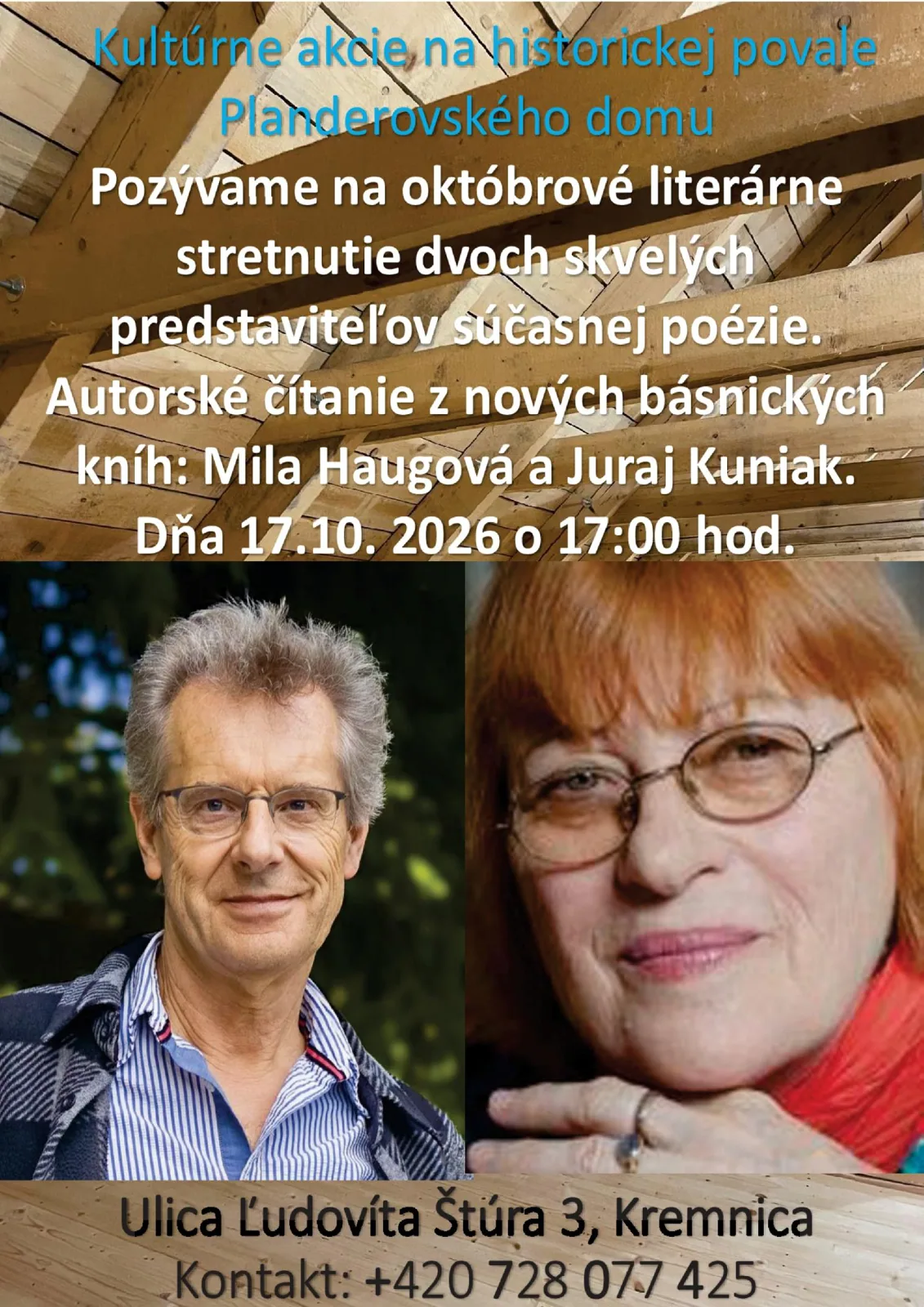 Autorské čítanie - Haugerová, Kuniak