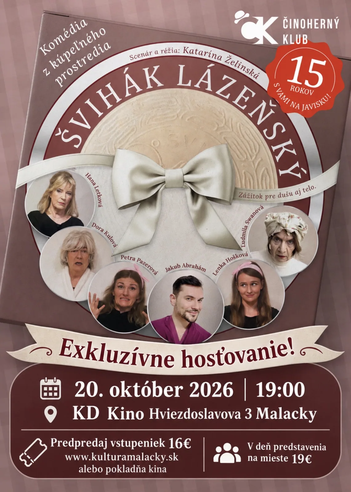 Činoherný klub Bratislava: ŠVIHÁK LÁZENSKÝ