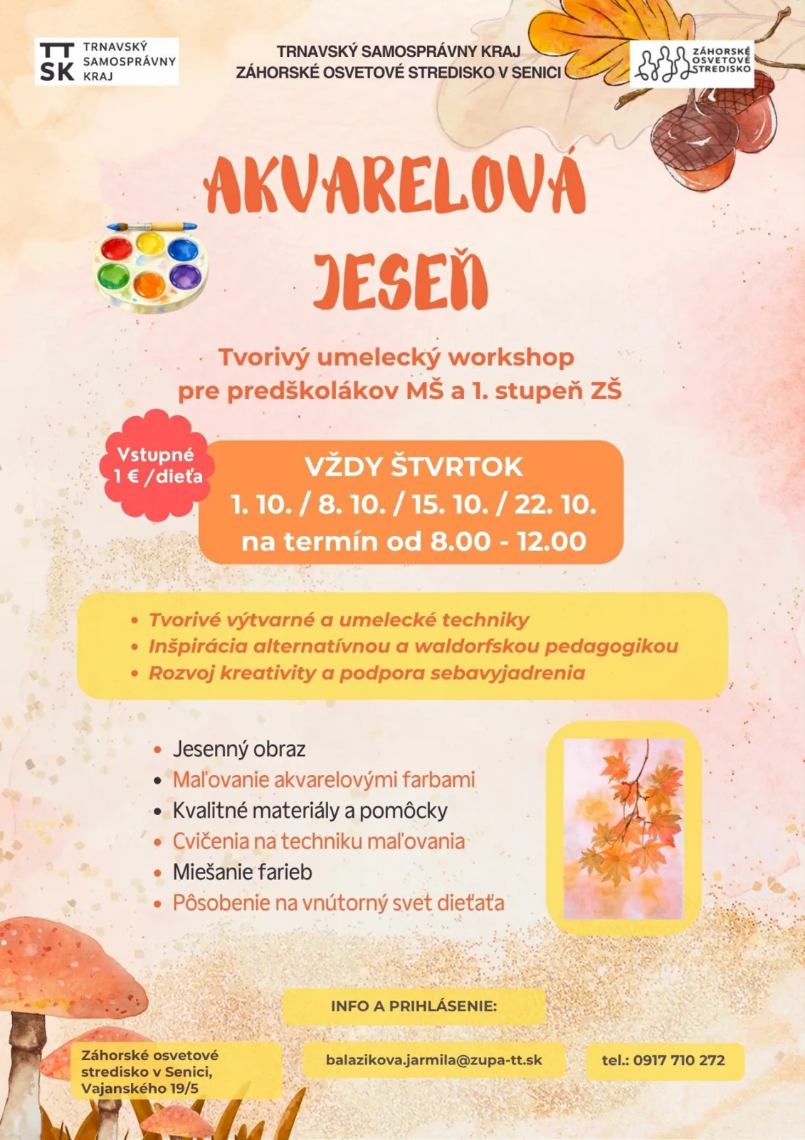 Akvarelová jeseň