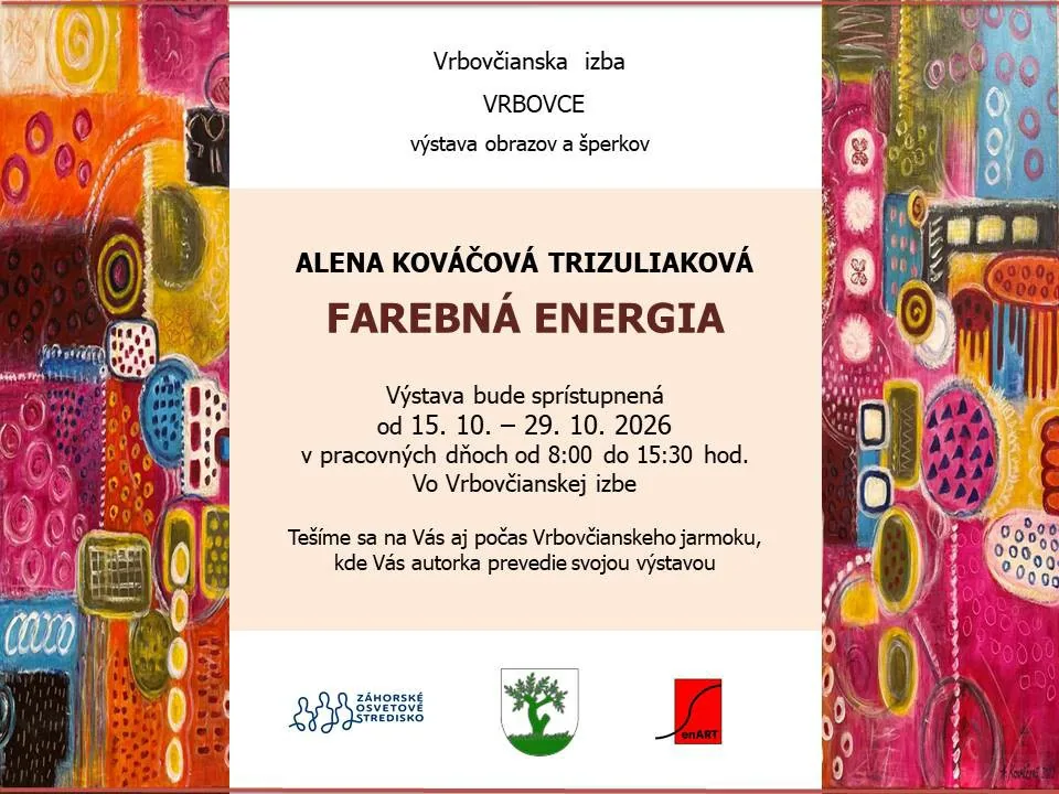 Autorská výstava obrazov a šperkov Aleny Kováčovej Trizuliakovej