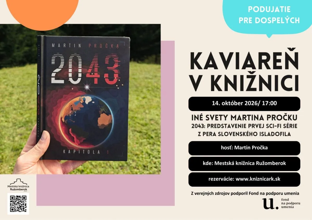 KAVIAREŇ V KNIŽNICI: INÉ SVETY MARTINA PROČKU (Mestská knižnica)
