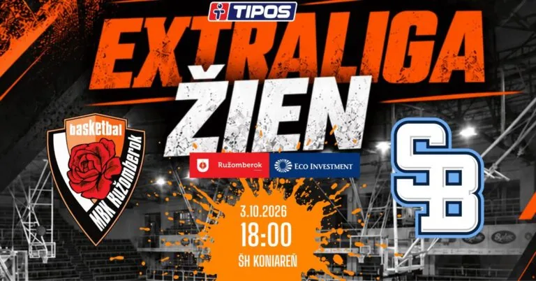 MBK RUŽOMBEROK – SLOVAN BRATISLAVA (Športová hala Koniareň)