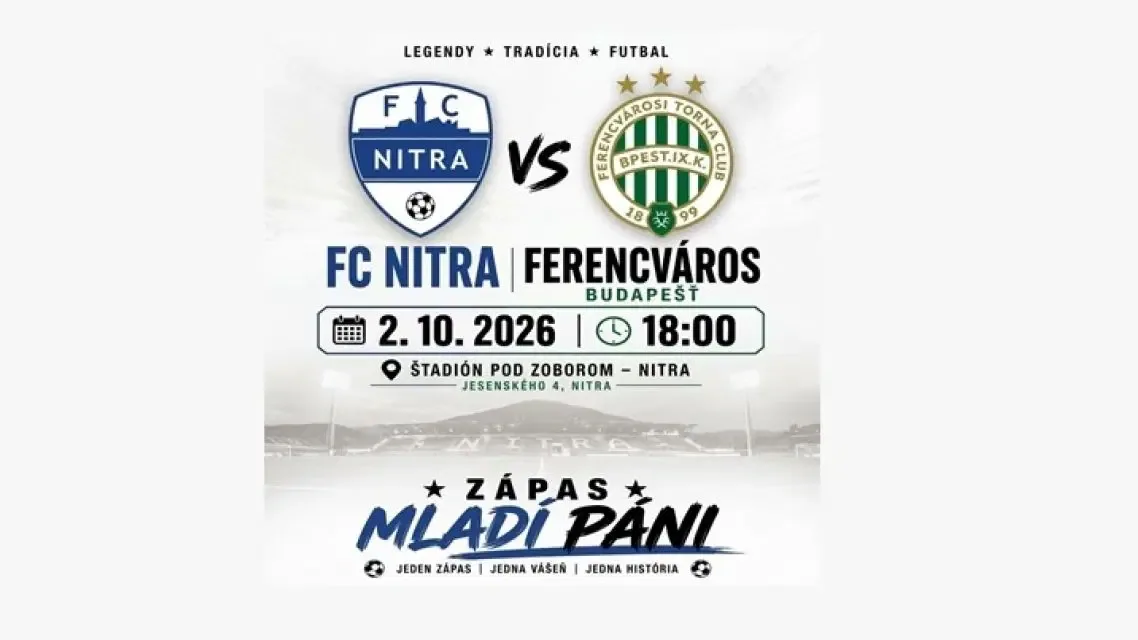 futbalový zápas FC Nitra - Ferencváros Budapešť
