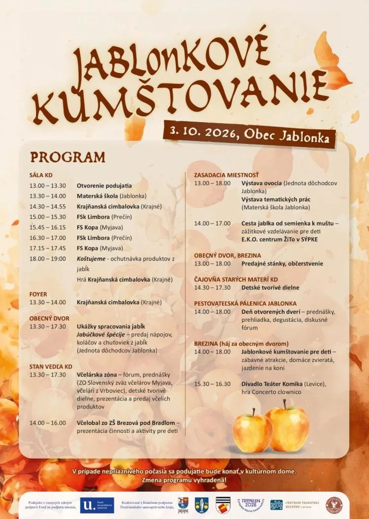 JABLonKOVÉ KUMŠTOVANIE 2026