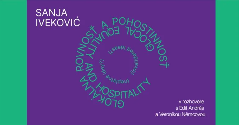 Sanja Iveković v rozhovore s Edit András a Veronikou Němcovou