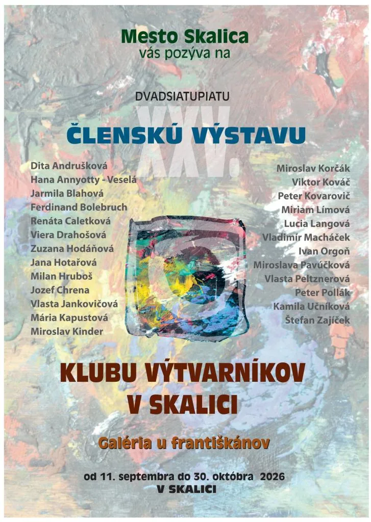 25. členská výstava Klubu výtvarníkov v Skalici