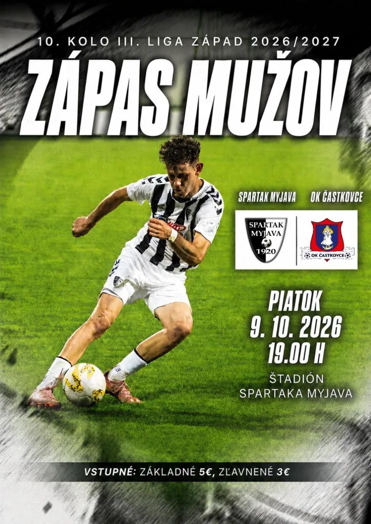 Spartak Myjava - OK Častkovce