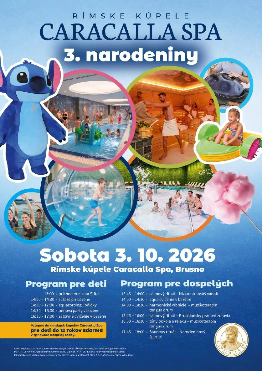 3. narodeniny Caracalla Spa