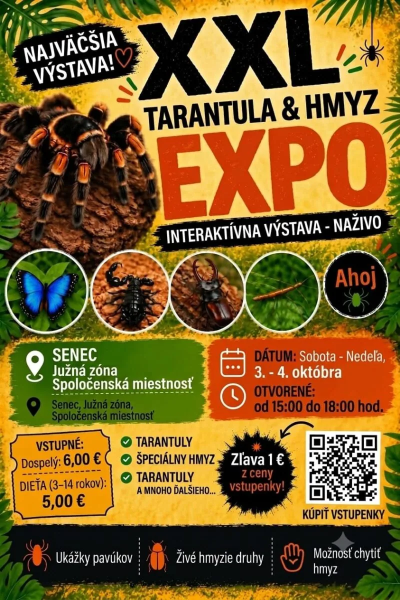XXL Tarantula & hmyz expo v Senci
