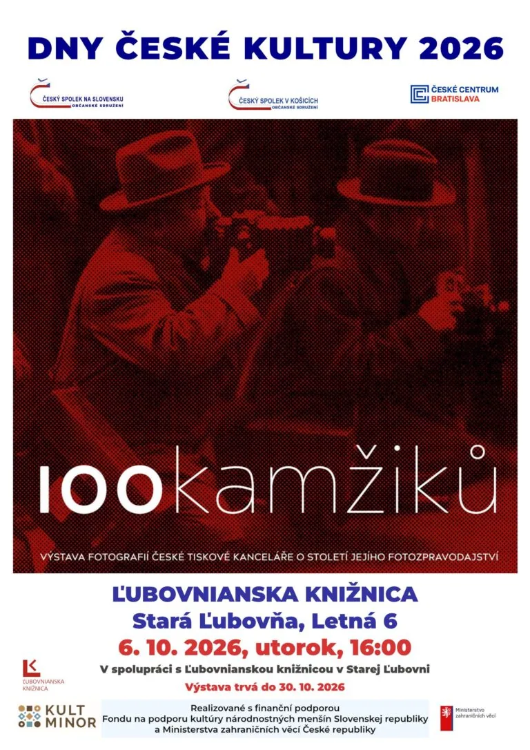 100 okamžiků – výstava fotografií Českej tlačovej kancelárie