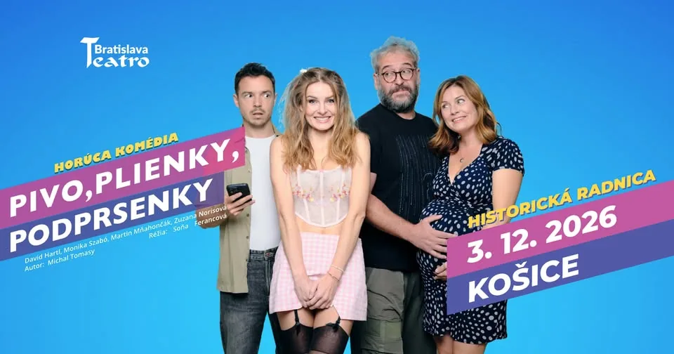 Teatro Bratislava: Pivo, plienky, podprsenky | komédia