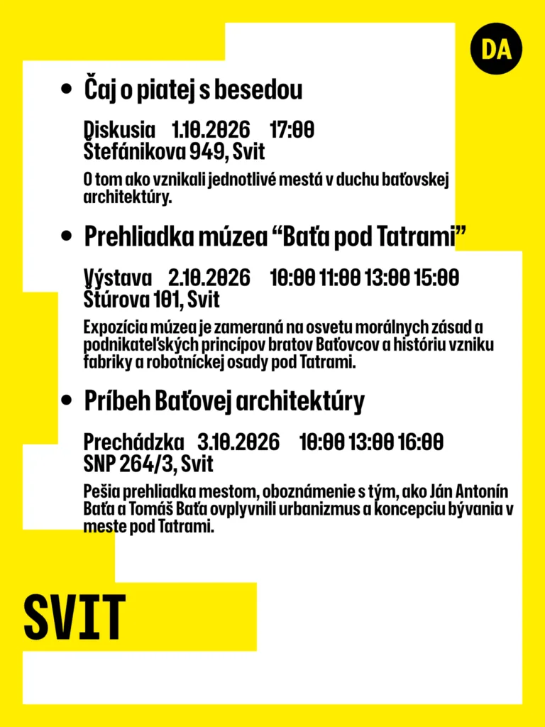 Dni architektúry PSK - Svit