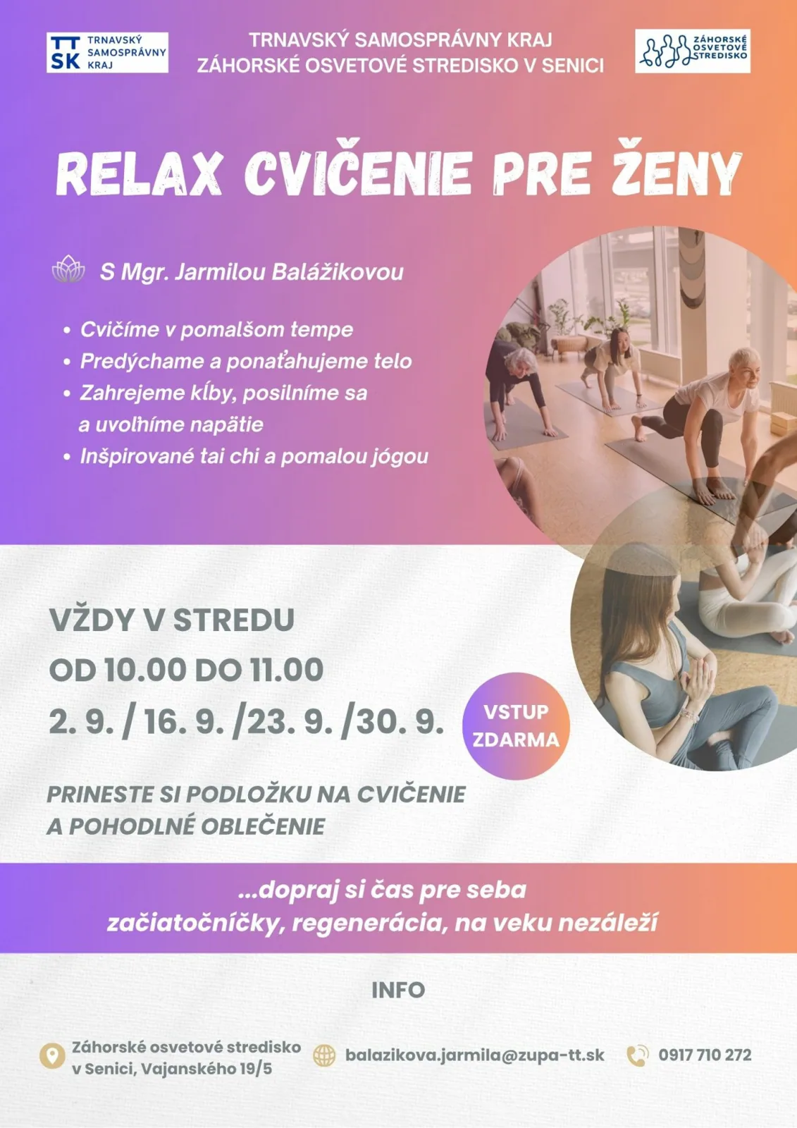 Relax cvičenie