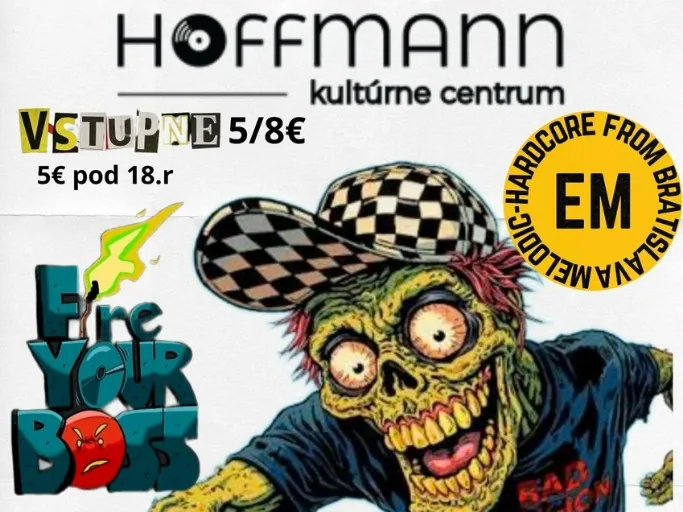 Punkáreň: Uhol Dopadu + Fire Your Boss + Echomaniac