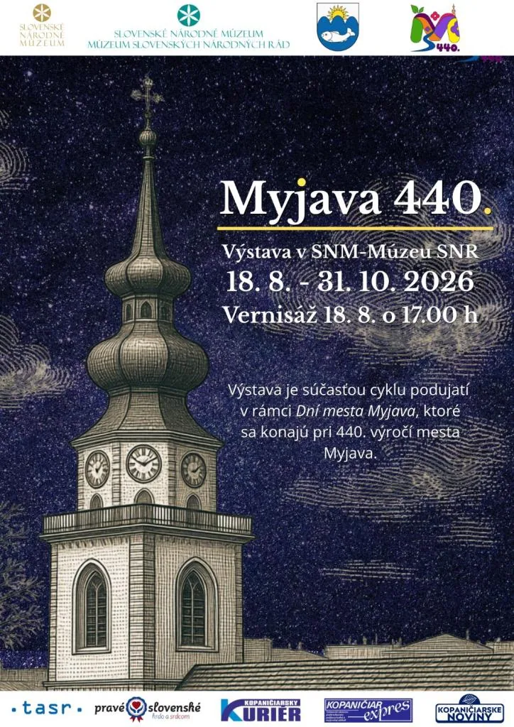 Výstava k 440. výročiu Myjavy v SNM - Múzeu SNR