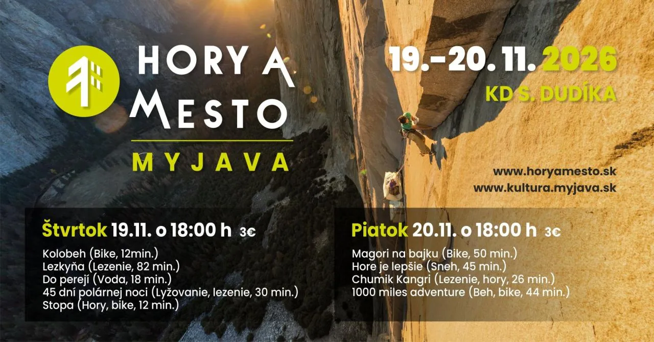 Hory a mesto 2026