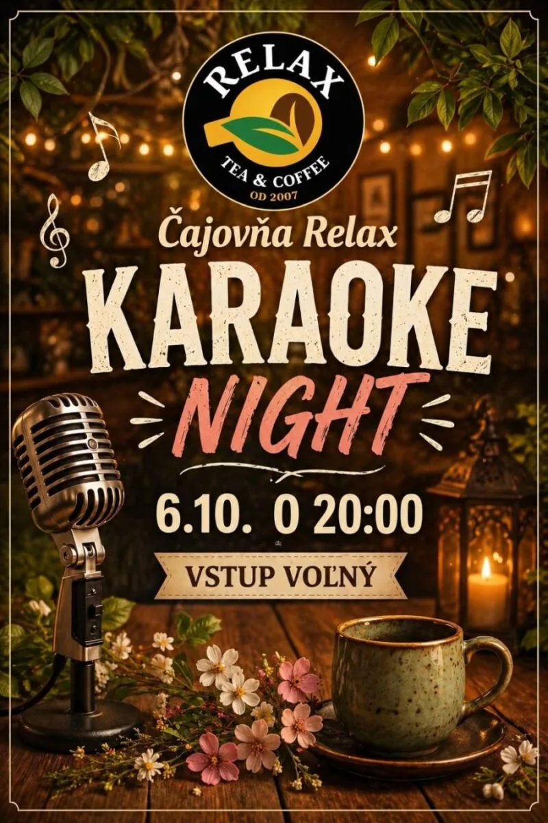 KARAOKE NIGHT PARTY (Čajovňa Relax)