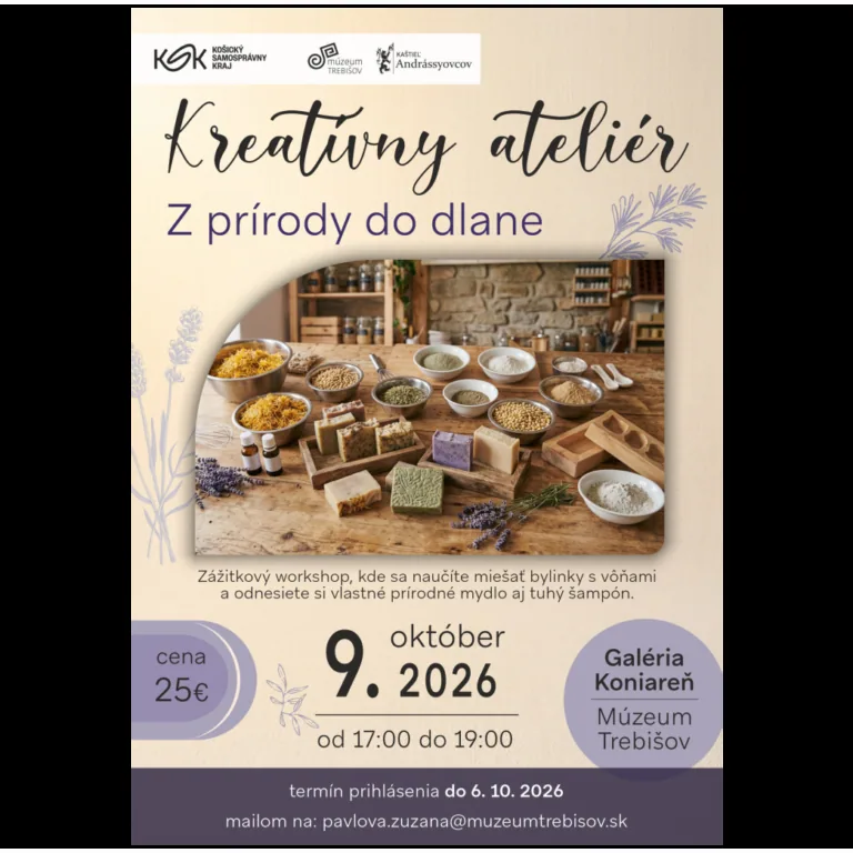 Z prírody do dlane tvorivý workshop plný vôní, bylín a prírodnej kozmetiky