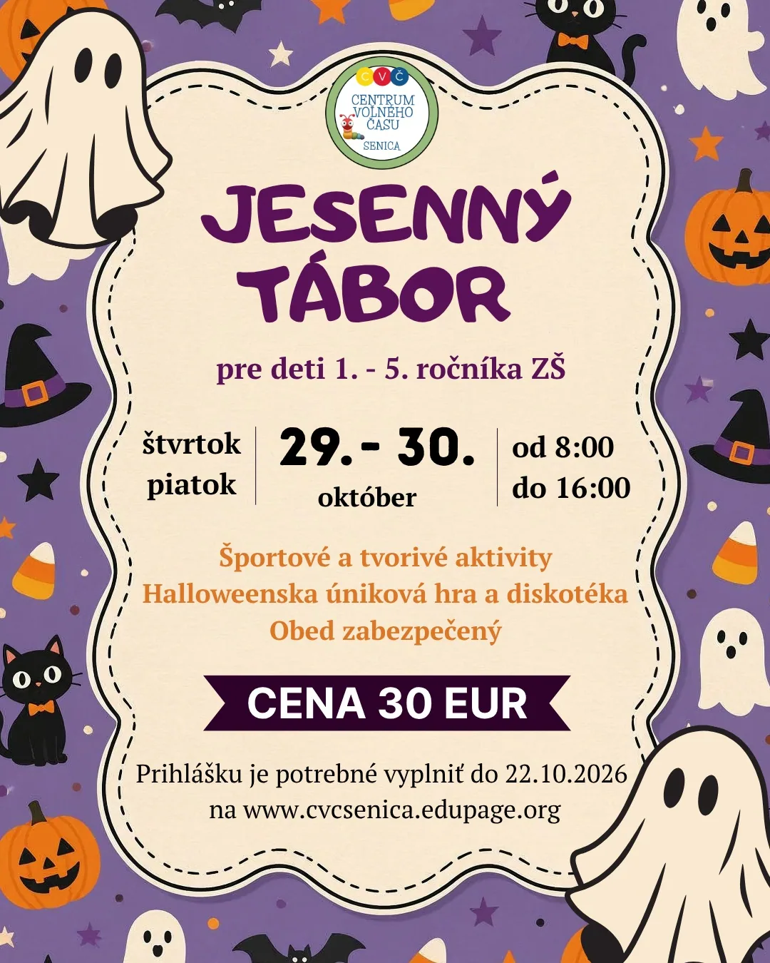 Jesenný prázdninový tábor