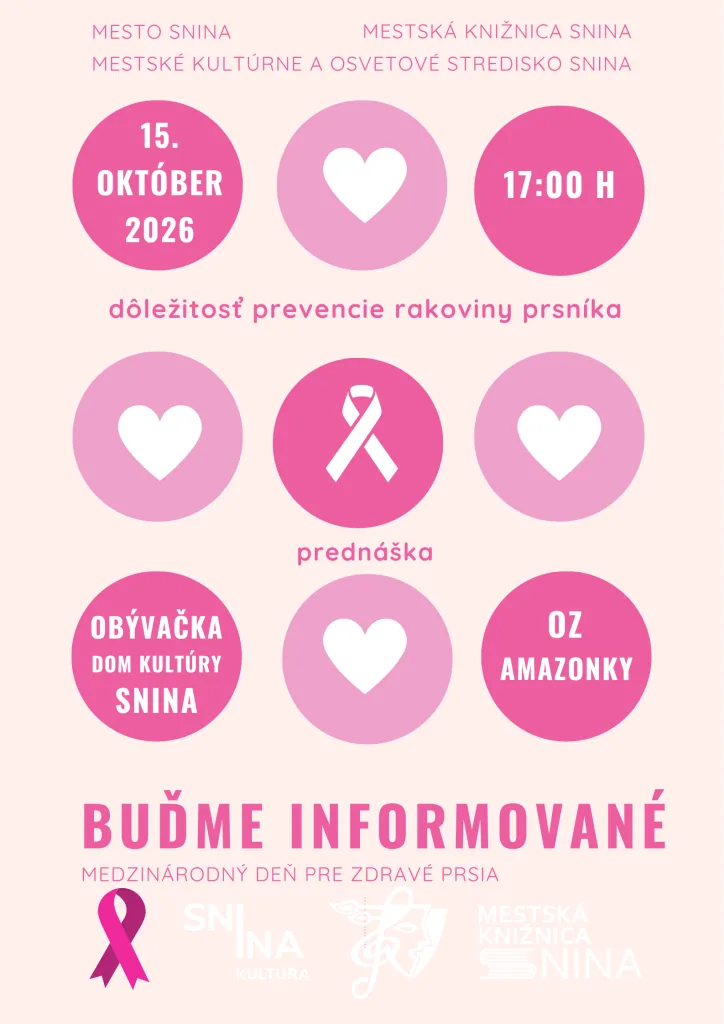 Prednáška o prevencii rakoviny prsníka