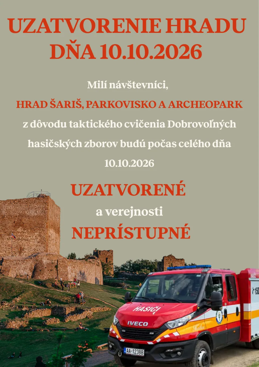 Uzatvorenie hradu dňa