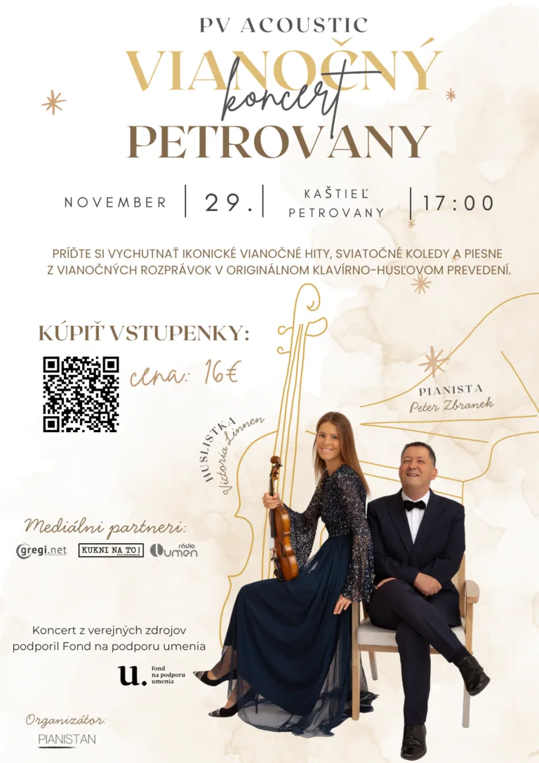 Vianočný koncert dua PV Acoustic v Kaštieli Petrovany