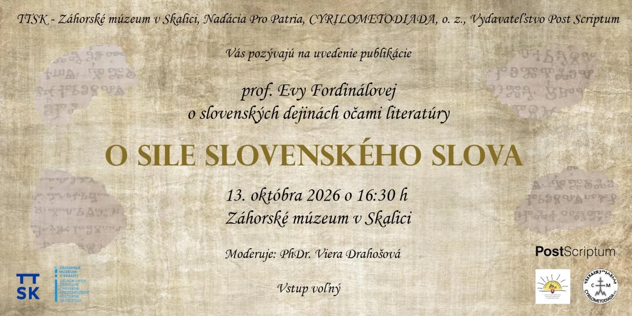 Eva Fordinálová: O sile slovenského slova