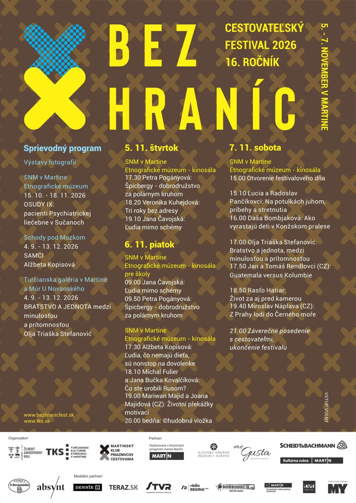 PROGRAM FESTIVALU BEZ HRANÍC 2026