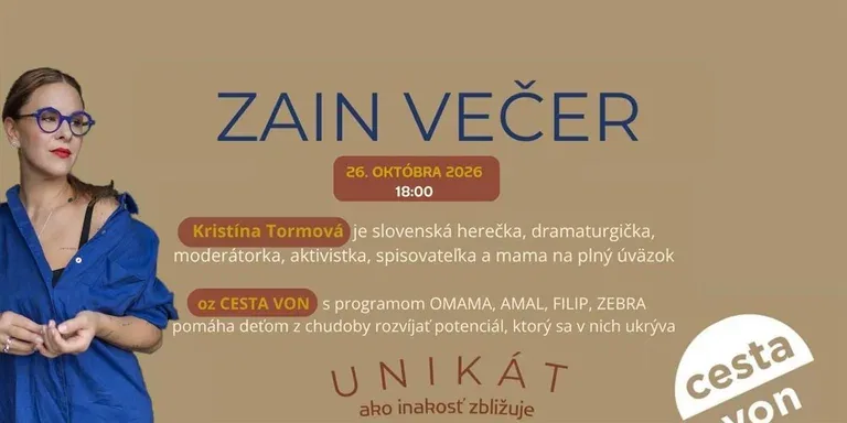 ZAIN VEČER_UNIKÁT ako inakosť zbližuje