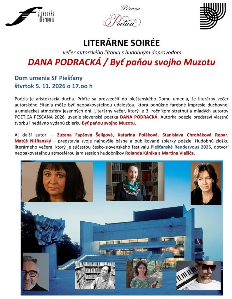 POETICA PESCANA 2026 literárne soirée