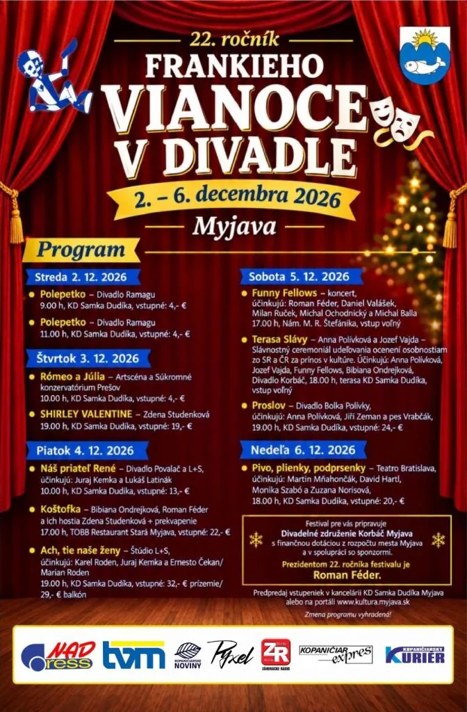Frankieho Vianoce v divadle 2026 - 22. ročník