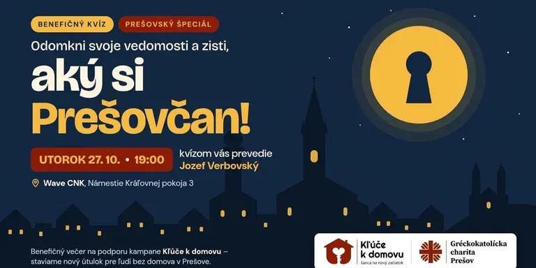 Aký si Prešovčan? Benefičný kvíz s Jozefom Verbovským