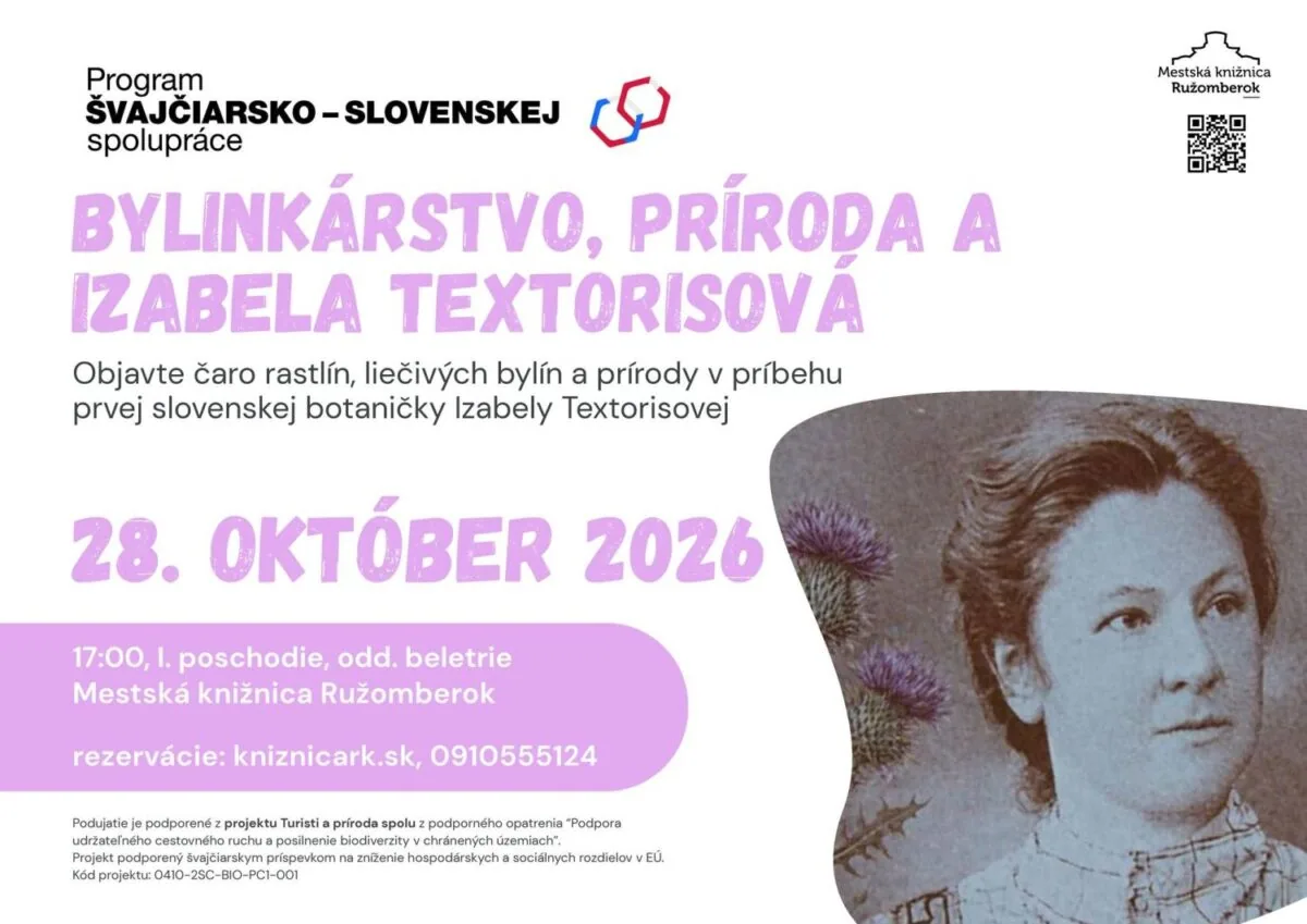 BYLINKÁRSTVO, PRÍRODA A IZABELA TEXTORISOVÁ (Mestská knižnica)