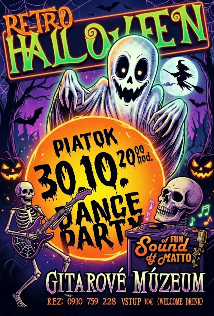 RETRO HALLOWEEN v Gitarovom Múzeu!