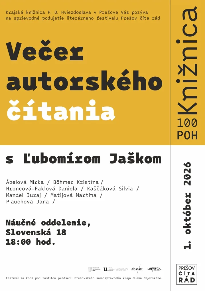 Večer autorského čítania