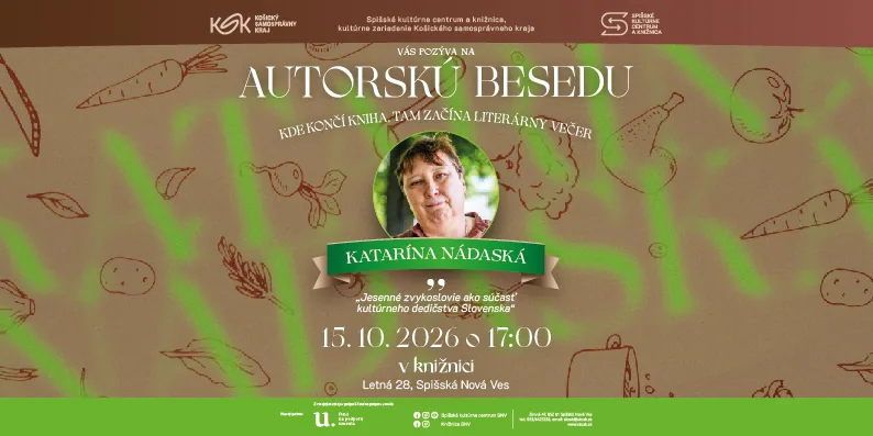 „Kde končí kniha, tam začína literárny večer“ / Katarína Nádaská