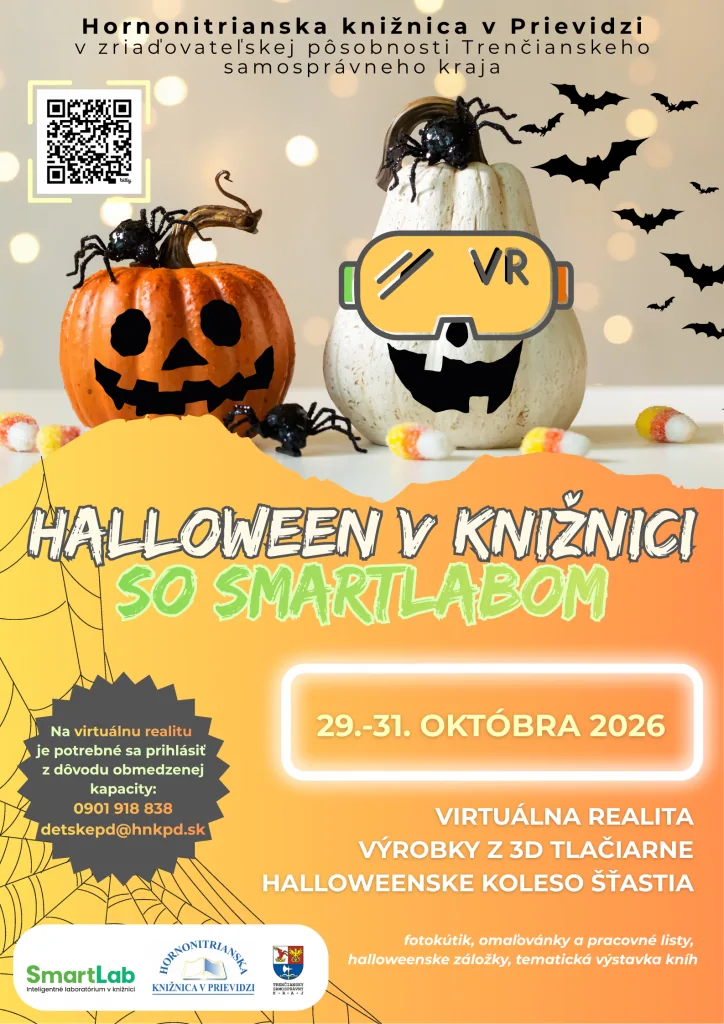Halloween v knižnici so SmartLabom