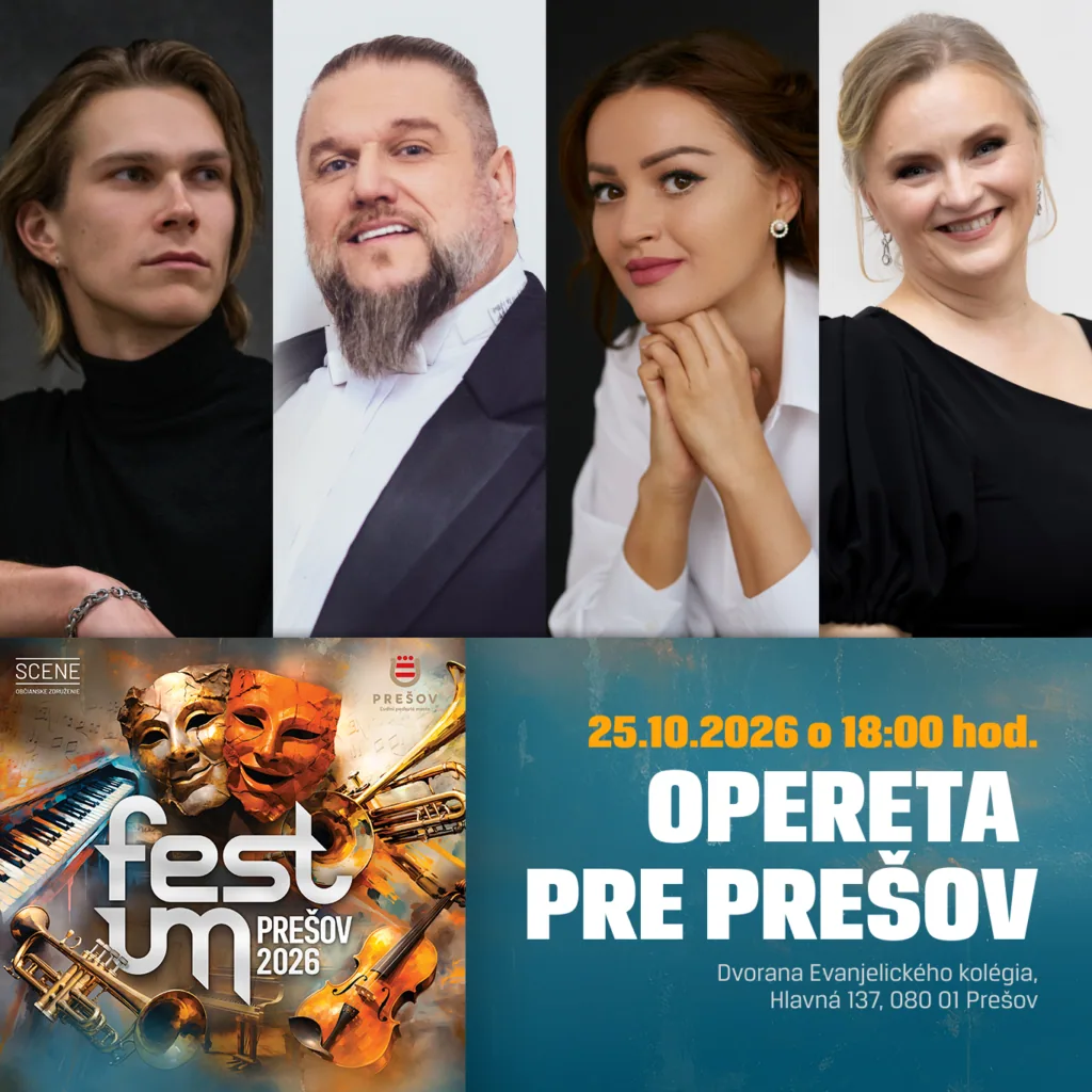 FESTUM PREŠOV 2026: Opereta pre Prešov