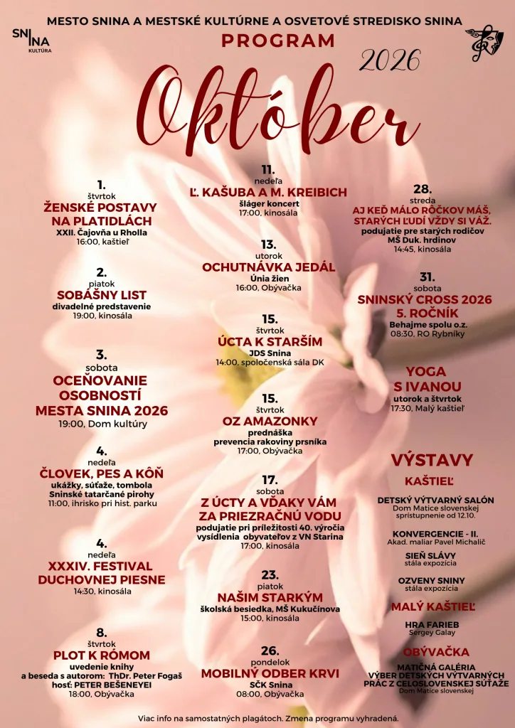 Mesačník - október 2026