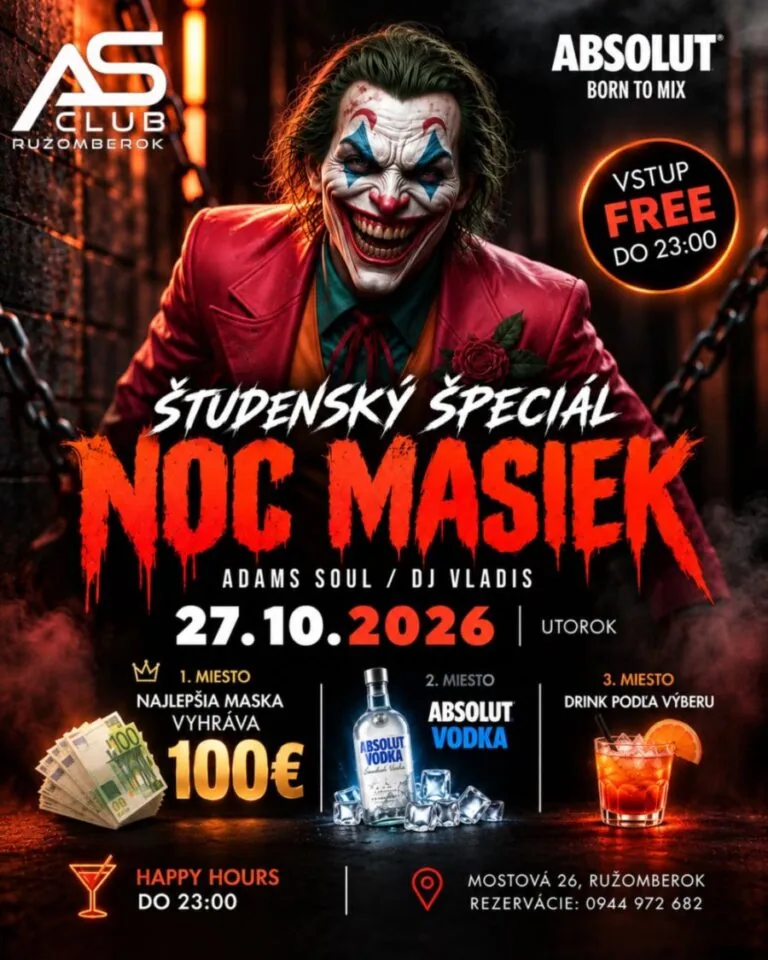 ŠTUDENTSKÝ ŠPECIÁL: NOC MASIEK (Dance Bar AS Club)