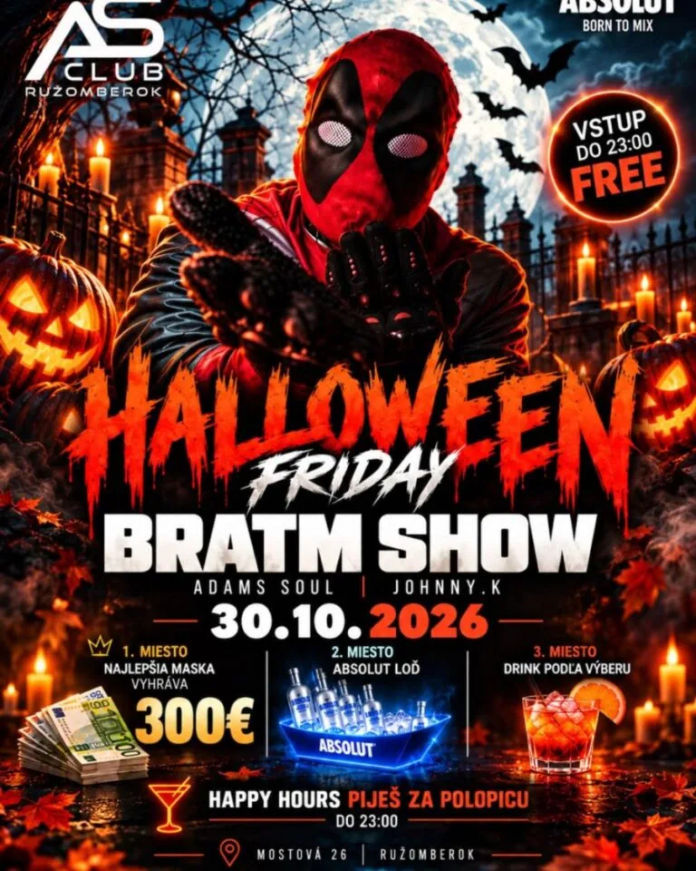 HALLOWEEN FRIDAY BRATM PARTY (Dance Bar AS Club)