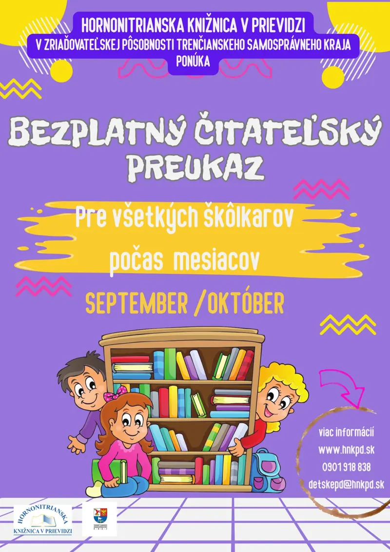 BEZPLATNÉ ČLENSTVO PRE VŠETKÝCH ŠKÔLKAROV