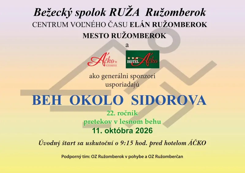 Beh okolo Sidorova 2026