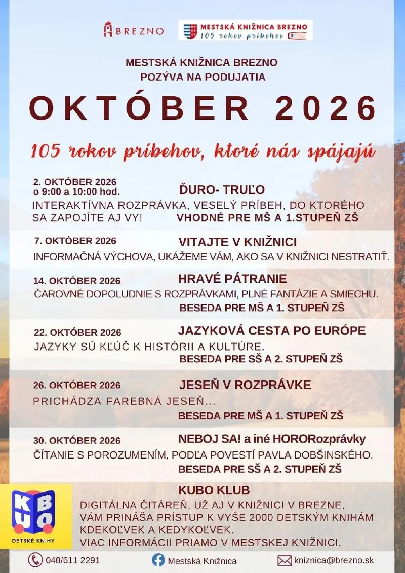 Október v Mestskej knižnici Brezno