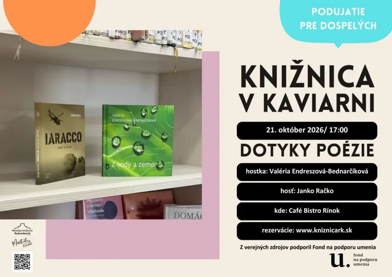 KNIŽNICA V KAVIARNI: DOTYKY POÉZIE (Café Bistro Rínok)