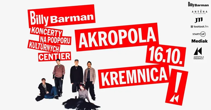 Billy Barman x Akropola / Koncerty na podporu kultúrnych centier