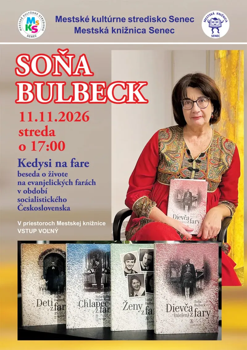 Kedysi na fare – beseda so Soňou Bulbeck
