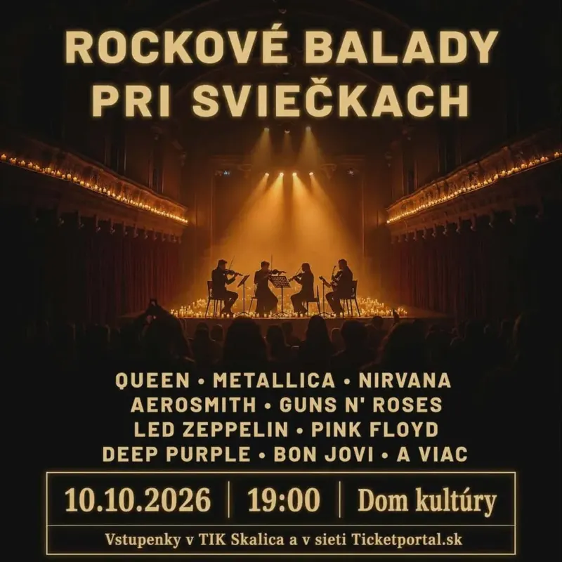 Rockové balady pri sviečkach