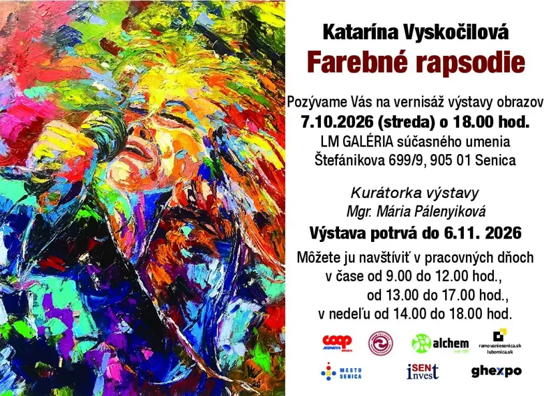 Výstava Katky Vyskočilovej – FAREBNÉ RAPSÓDIE