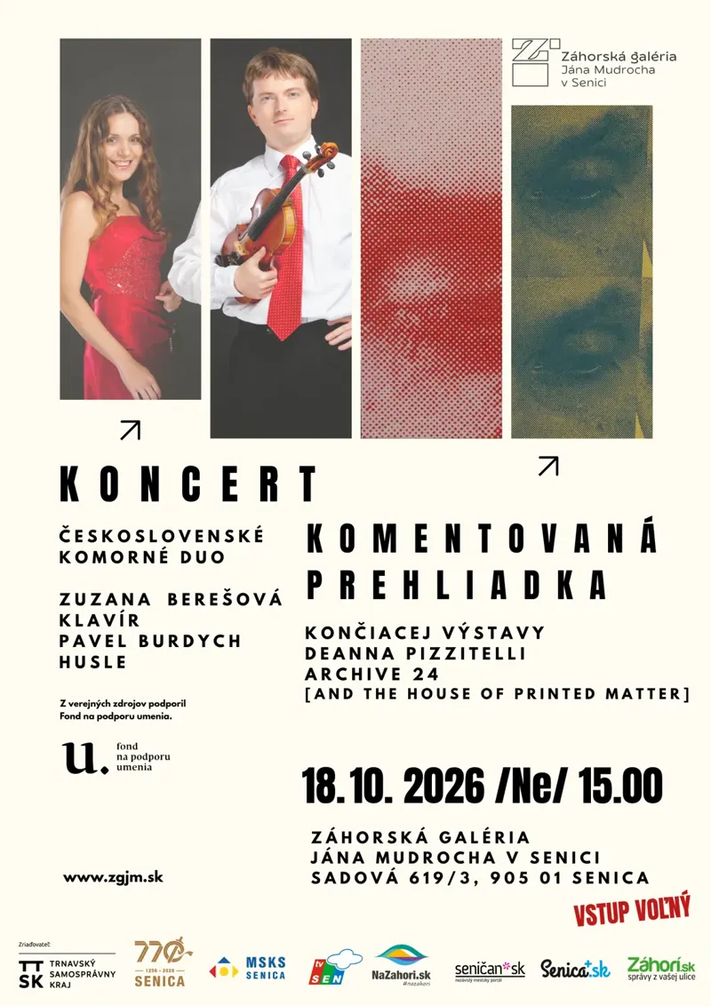 Komentovaná prehliadka a koncert Československého komorného dua